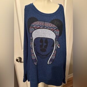 Disney parks Micky Mouse winter hat  sweater 2Xl